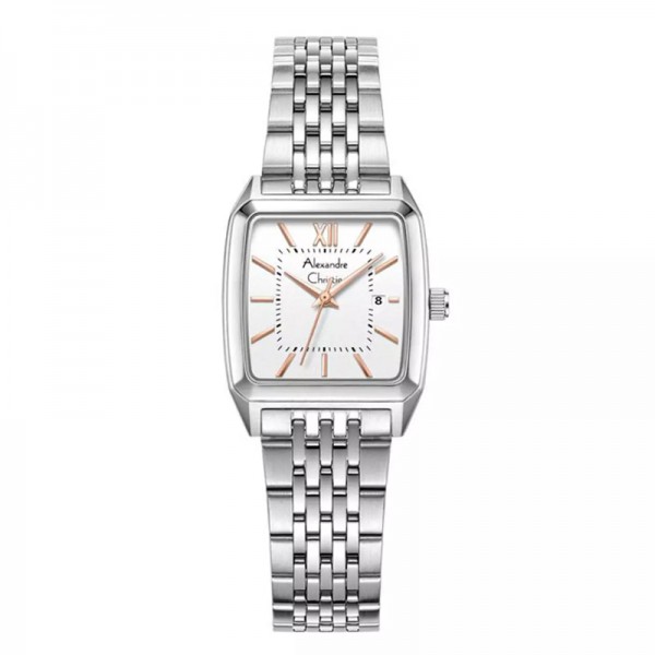 Alexandre Christie AC 1041 Silver White Lady LDBSSSLRG Alexandre Christie AC 1041 Silver White Lady LDBSSSLRG
